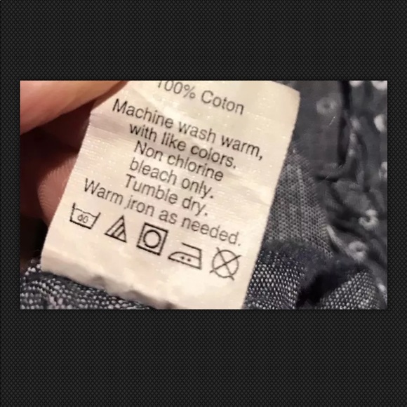 J CREW #30313 Circle Print Chambray Popover - Picture 8 of 8